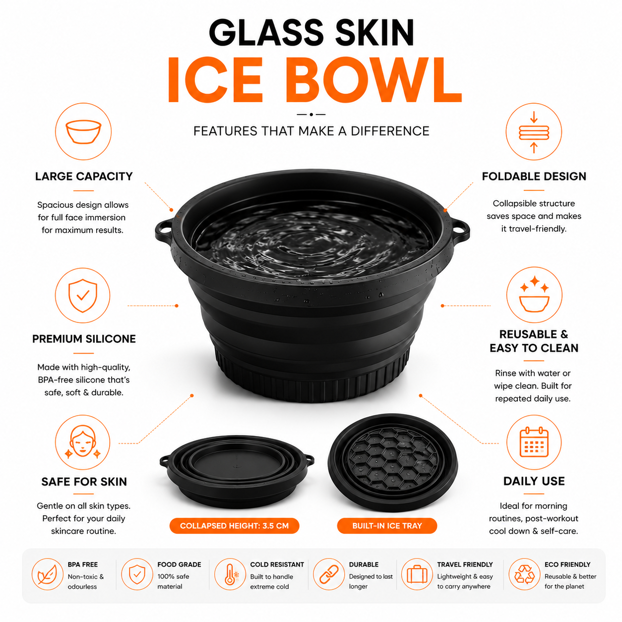 Glass Skin ice Bowl